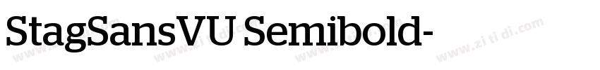 StagSansVU Semibold字体转换